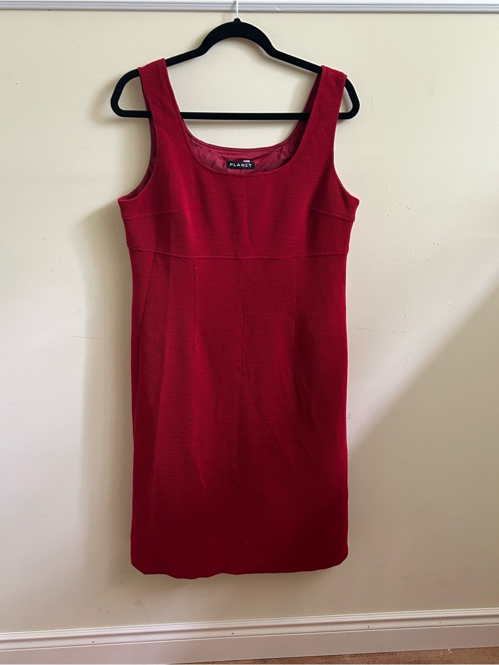 Planet Y2K Red Sleeveless Sheath Dress